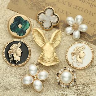 防走光扣高档领口隐形珍珠胸针胸花百搭西装 饰品 旗袍别针衣服装