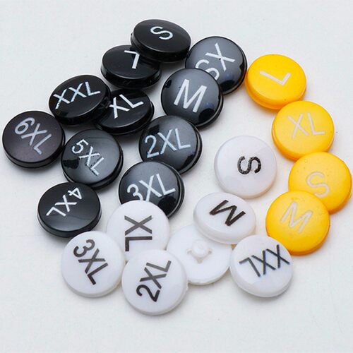 尺码扣二合扣尺码标分码粒