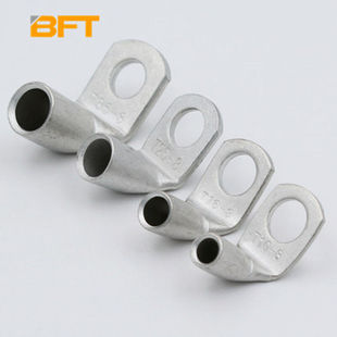 贝傅特镀锡直角90度折弯铜鼻子接线端子铜线耳冷压接线端子90度直