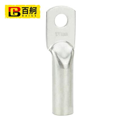耳国标铜鼻子接线百舸压鼻紫铜管端头镀锡铜接线端子DTG-120紫铜