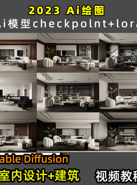 stable diffusion教程 生成 ai室内设计 sd家装 建筑 AI绘图 提示