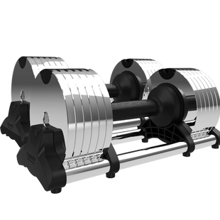 乔森快速调节哑铃男士健身家用纯钢电镀力量锻炼器材杠铃组合套装