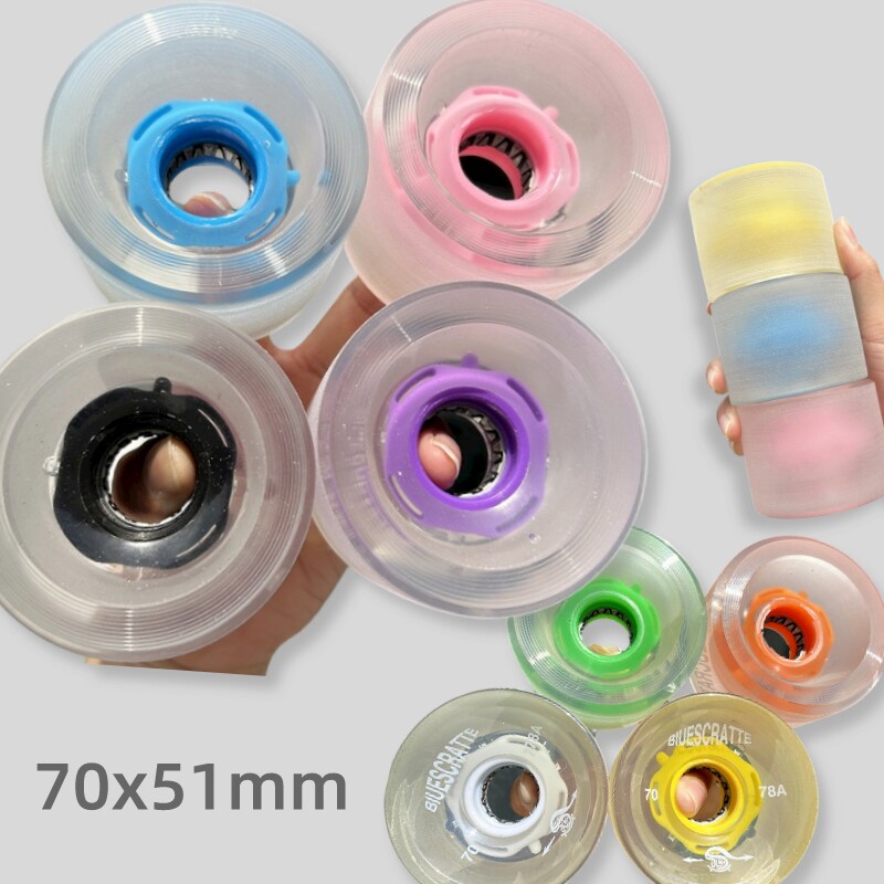 滑板轮子磨砂发光陆地冲浪板闪光