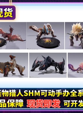 正版SHM怪物猎人雄火龙 雷狼龙 轰龙 泡狐龙 迅龙 20周年可动模型