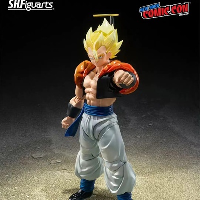 正版 NYCC限定 龙珠 SHF 悟吉塔 超级赛亚人黄发关节可动手办模型