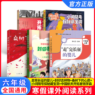 2026寒假小学生阅读书目 六年级全套5本 fb 走完长征的婴儿 封印吉祥物 桑树下的心愿 中国航天开拓者钱学森 小间隔号探秘藏宝洞