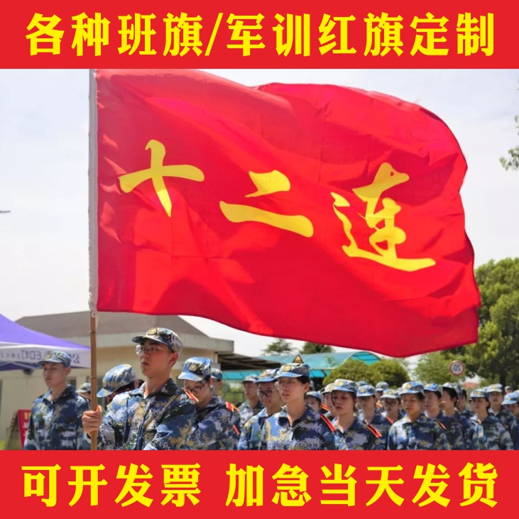 免费设计各种班旗定制加急发货