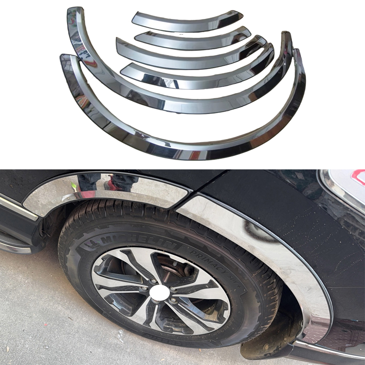适用17-22款苯田CRV不锈钢轮眉防擦条新款CRV车轮毂装饰亮条防撞