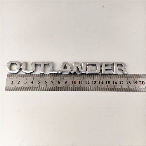 适用广汽三菱欧蓝德OUTLANDER英文字母车标贴尾门标志后尾箱字标