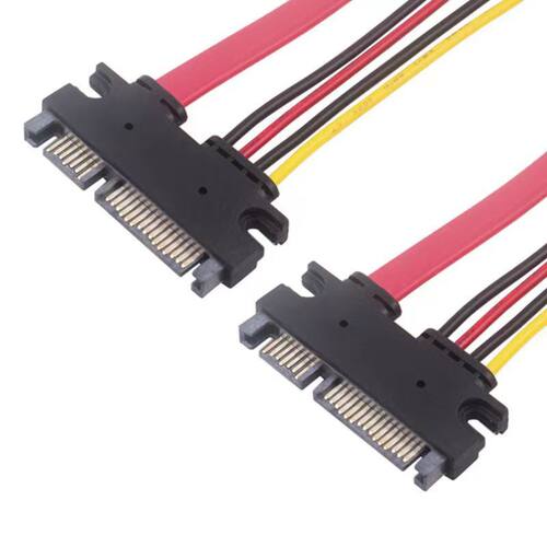 SATA7+15P 公对公转接线 22p硬盘连接线 SATA线 数据电源二合一线