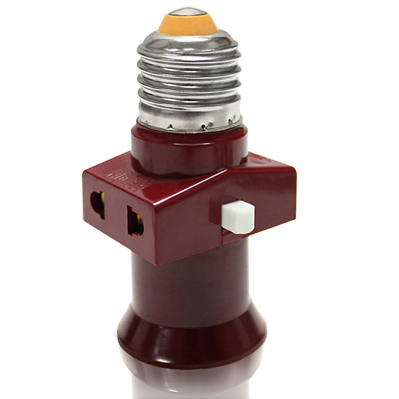 家用宿舍神器E27螺口分火灯座灯头悬吊式两孔座带开关灯头变插座