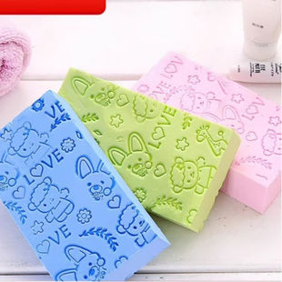 海绵印花免搓洗澡巾儿童双面洗澡搓灰神器洗澡巾搓澡神器厂家批发