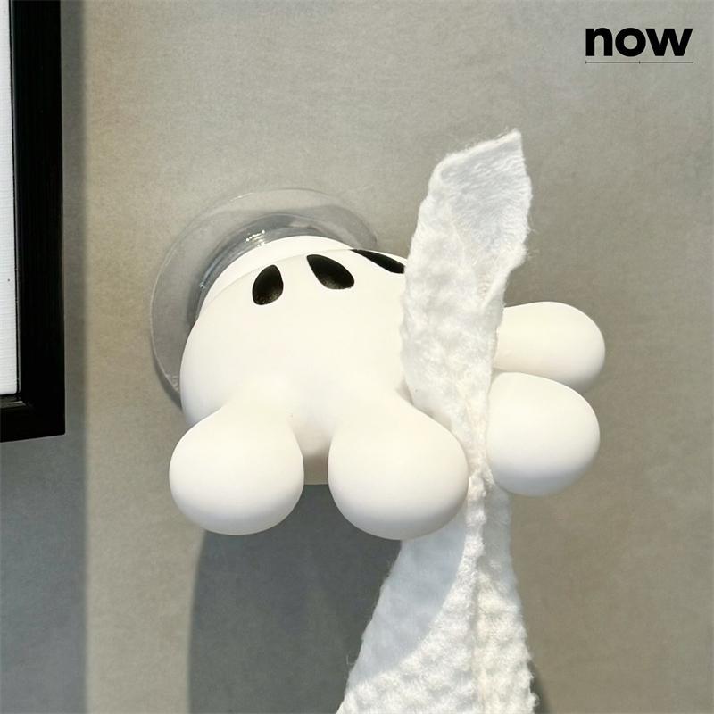 洗脸巾置物架壁挂式免打孔电动牙刷架子卫生间墙上挂架卡通创意