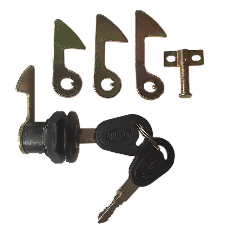 电动车后备箱锁通用配件电瓶摩托车尾箱锁钩工具箱靠箱锁芯固定扣