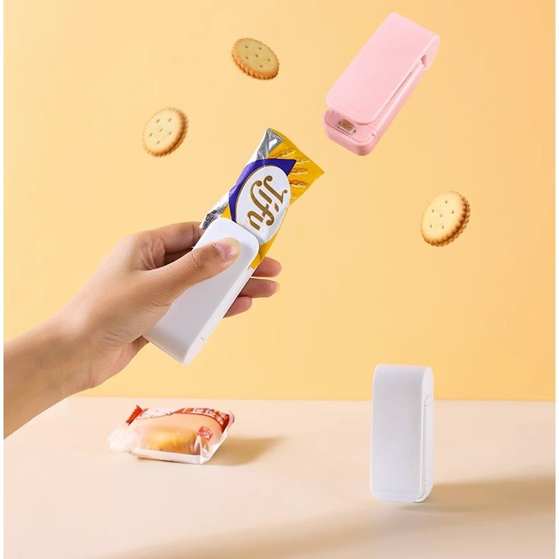 零食封口机小型迷你塑封机包装家用塑料袋食品保鲜抽真空封口神器