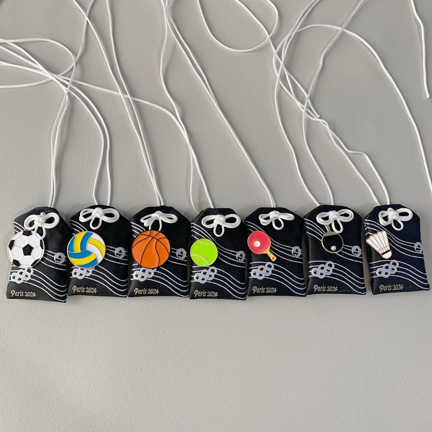 羽毛球乒乓球排球足球篮球球类御守福袋平安包包挂件清香型