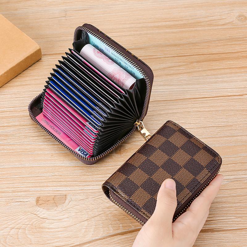 2023新款多卡位防盗刷卡包女士卡页风琴卡套欧美装卡证件包学生男