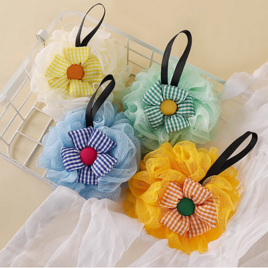 沐浴球女高档不散浴花可爱儿童搓澡起泡两用澡花洗澡球泡泡浴大号