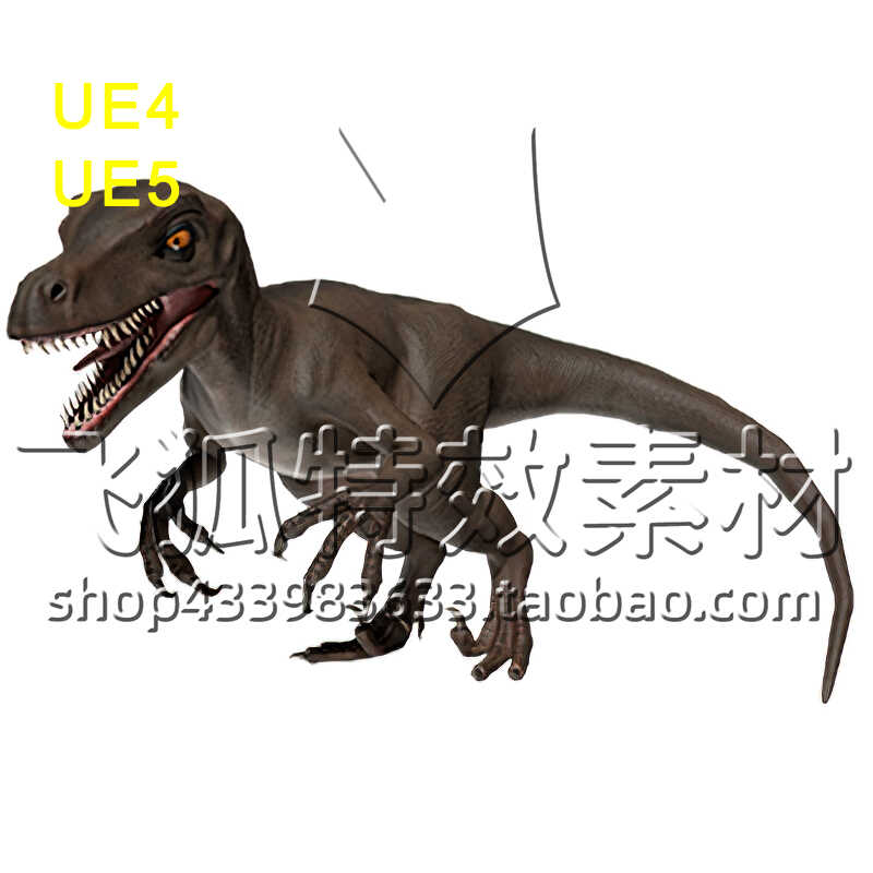 [UE5恐龙迅猛龙模型带动画角色] Velociraptor 包更新