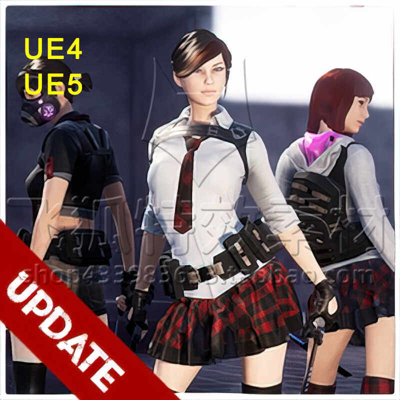 [UE5角色] 现代女孩射击游戏人物角色 Ariana Character 包更新