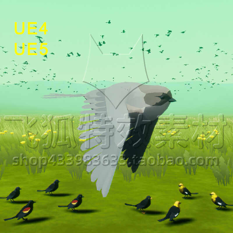 [UE5蓝图] Beefy Blackbirds (Niagara Bird System) 包更新