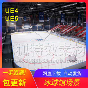 [UE5曲棍球场运动场体育场馆环境场景] Hockey stadium 包更新