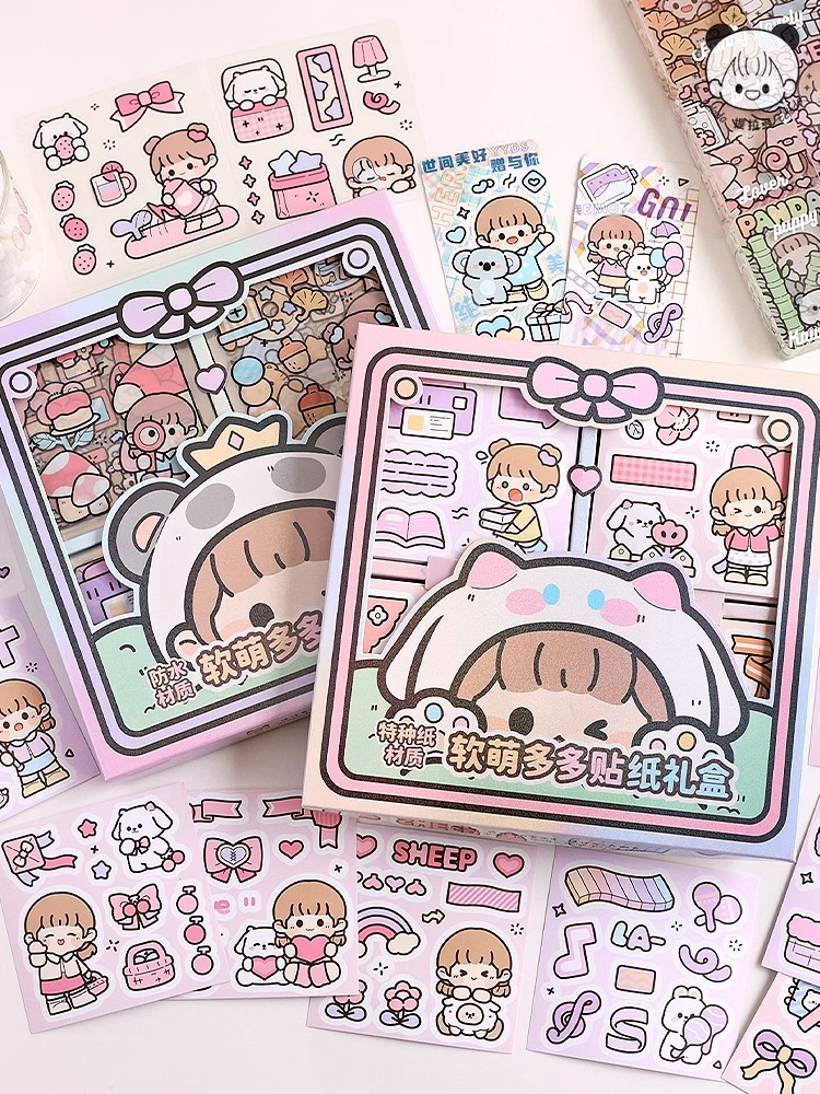 提拉多手账贴纸咕卡手帐贴画