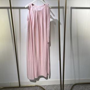 连衣裙女3G5190481 诗家商场同款 2025夏季 新款 通勤百搭淡粉色无袖