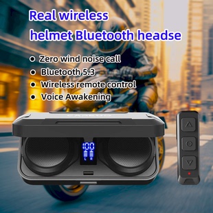 Motorcycle helmet built -in wireless Bluetooth headset
