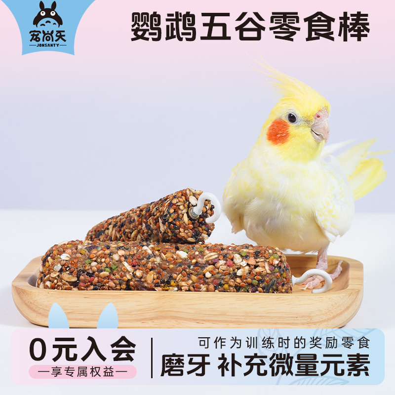 宠尚天鹦鹉磨牙零食棒训练奖励