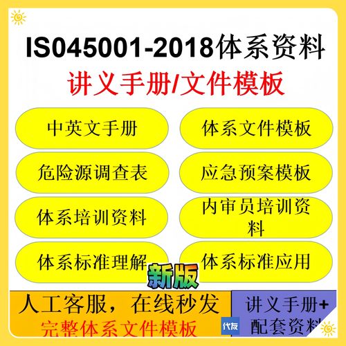 ISO45001-2018资料 ISO45001文件模板 iso45001培训资料内审办公