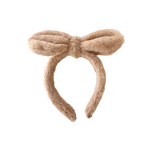 毛绒兔耳朵发箍女洗脸头箍网红发卡头饰发箍高颅顶可爱俏皮发饰