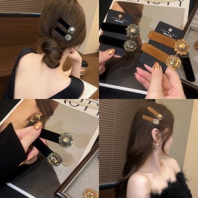 韩版闪钻发夹女2024新款高级感