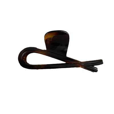 复古玳瑁色亚克力磨砂抓夹