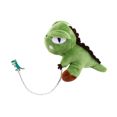 罗一舟十周毛绒链条搭配情侣胸针