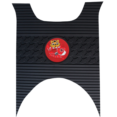 适用光阳NewMany125摩托车脚垫改装垫踏板垫防水无味卡通橡胶脚垫