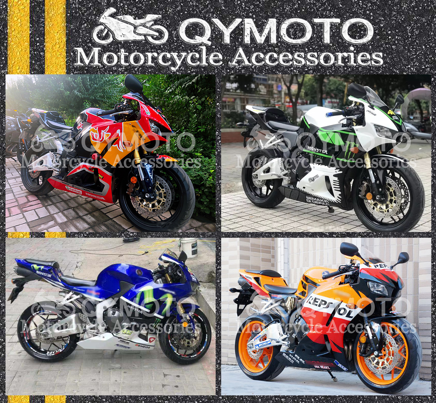 F5外壳CBR600RR本田车壳护板版画