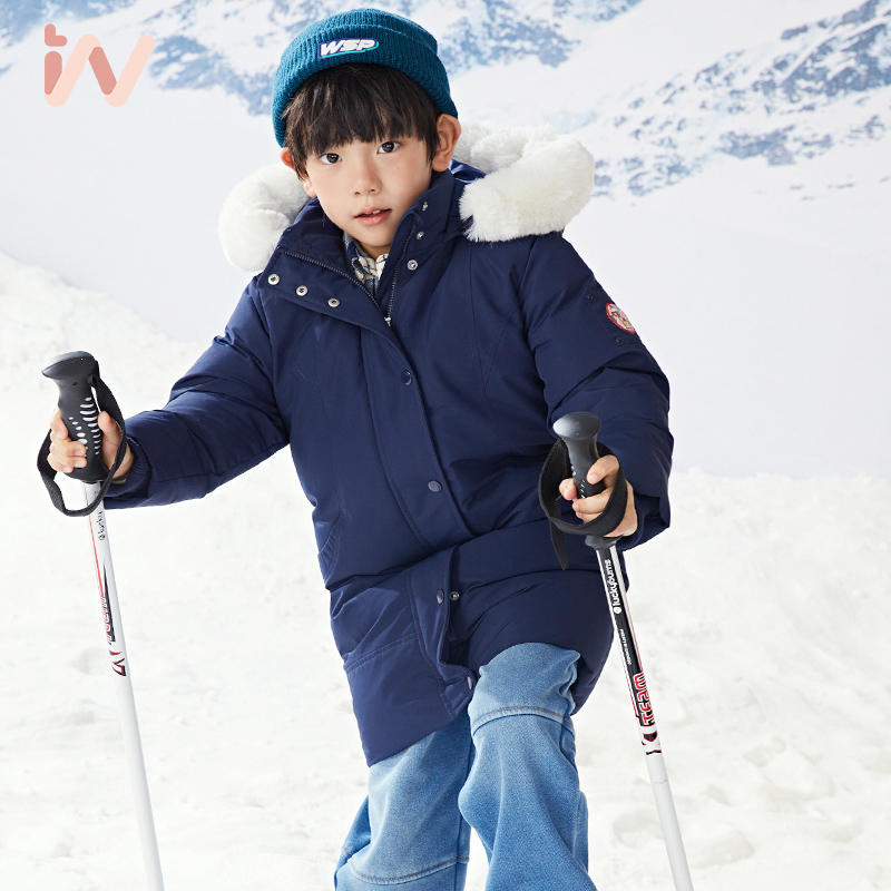 冬季男女童加厚羽绒服鸭绒保暖外出防寒外套2025新款洋气冬装