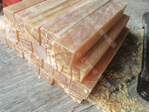 满油方条手串料大块松明子原木松香定制工艺品琥珀加工松树明子