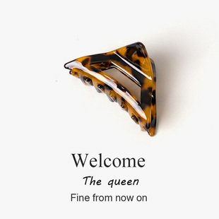 醋酸发夹子抓夹女2024新款高端鲨鱼夹高级感半扎发盘头发夏天头饰