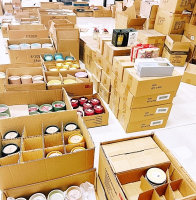 香薰蜡烛外贸盲盒不挑款式不挑香味到手6个轻微瑕疵不退不换