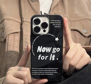 17PRO全包硅胶防摔保护壳套 苹果17PROMAX手机壳13亮黑色软壳16网红爆款 个性 创意简约英文适用iPhone17AIR新款