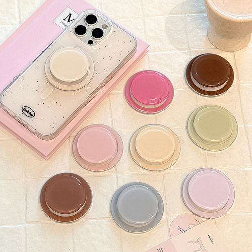 小清新糖果色磁吸手机支架