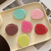 个性 简约ins彩色亮面水晶手机壳背贴支架适用懒人桌面通用手机壳