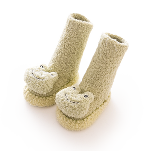 宝宝地板袜秋冬季加绒加厚室内儿童学步袜子冬天婴儿保暖地板鞋袜