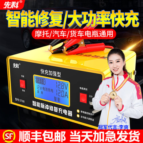 先科汽车电瓶充电器充电机