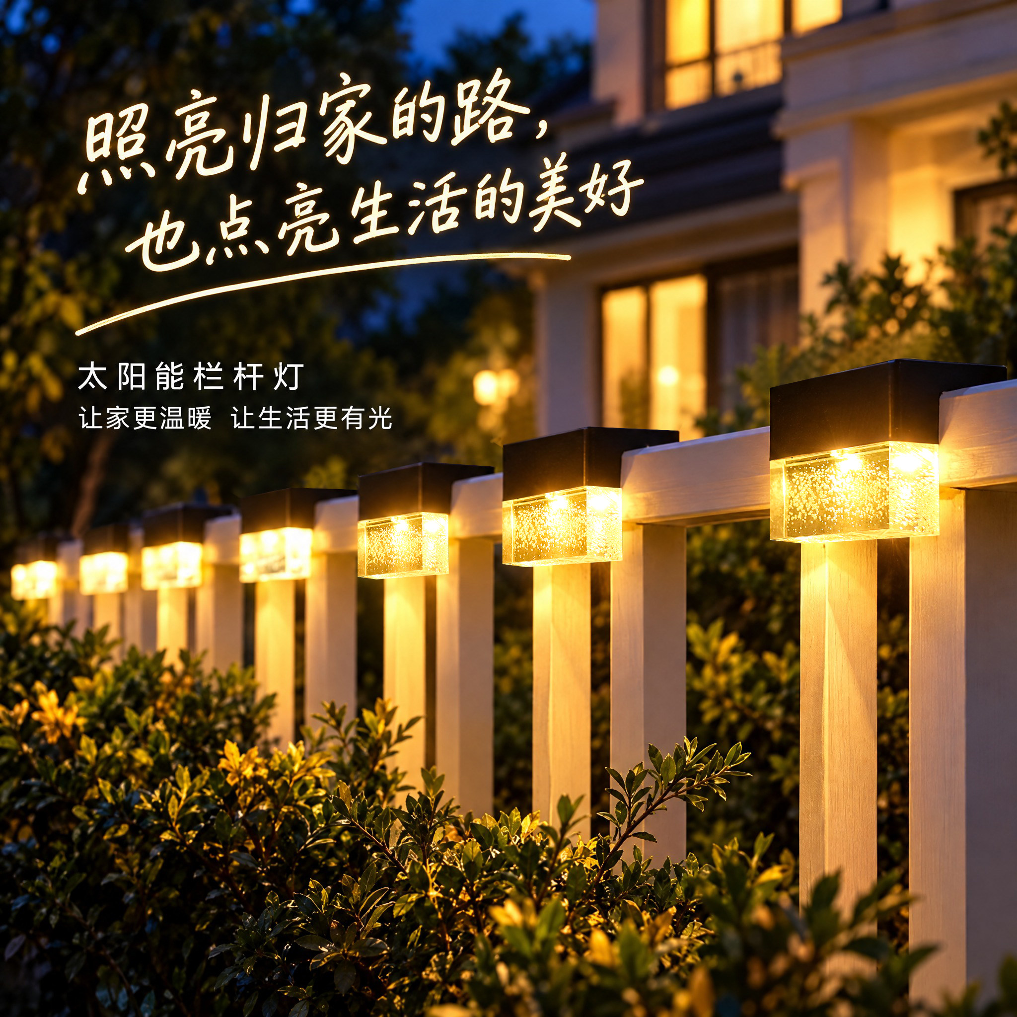 新款太阳能围栏灯户外防水