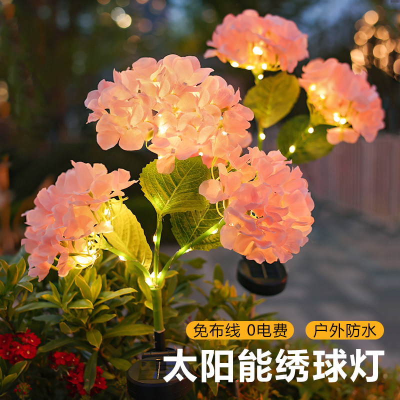 仿真花灯太阳能庭院灯0电费光控