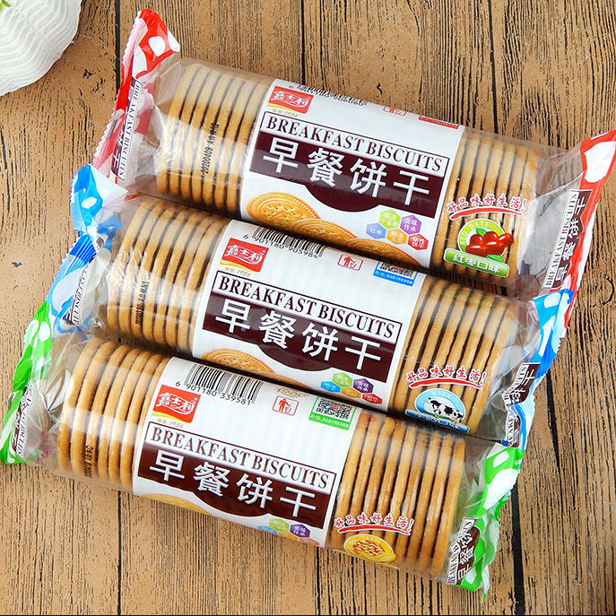 嘉士利早餐饼干167g*10包原味牛奶混合办公室休闲代餐充饥零食