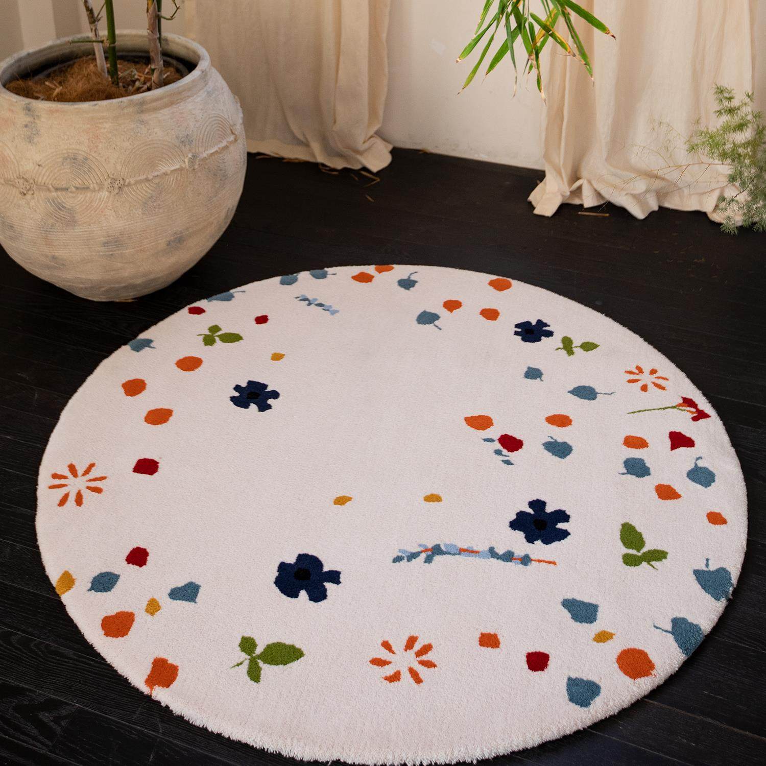 正品tiptoe水墨晕染 客厅圆形地毯卧室电脑转椅子脚垫地毯沙发茶